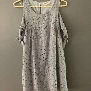 Listicle Lined Eyelet Dress